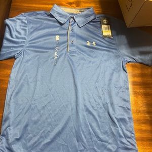 Men’s under armour blue golf polo